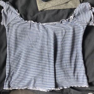 Off the shoulder crop top